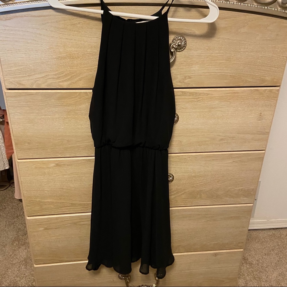 Black Haltered Dress